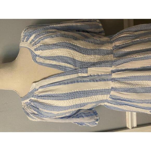 Crown & Ivy Striped Dress - Size M - Cotton Blue & White NWT - Picture 4 of 13